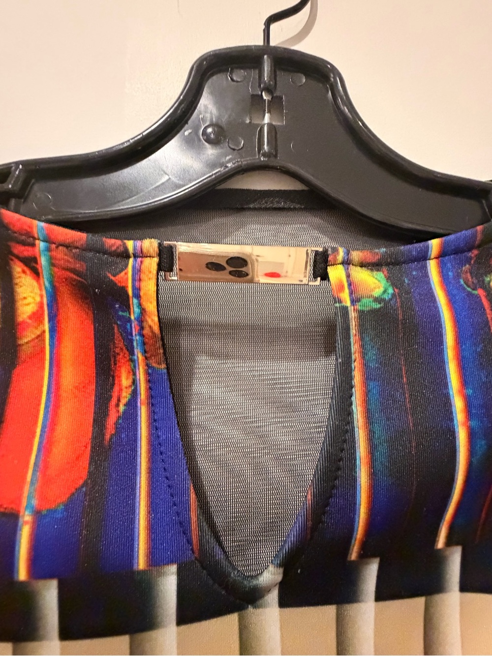 Joseph Ribkoff Multicolor Geometric & Floral Sheath Dress - Picture 3 of 6